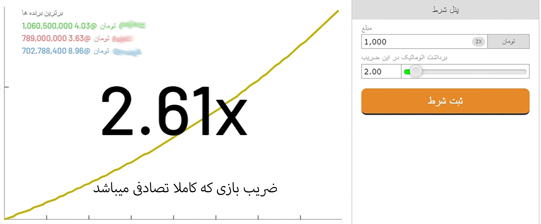 آموزش ضریب بازی انفجار